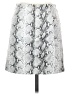 Lily Rain Silver Faux Leather Skirt Size S - photo 2