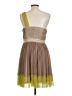 Ryu 100% Polyester Tan Cocktail Dress Size L - photo 2