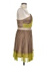 Ryu 100% Polyester Tan Cocktail Dress Size L - photo 4