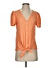 Ann Taylor LOFT Orange Short Sleeve Blouse Size S - photo 1