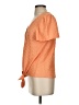 Ann Taylor LOFT Orange Short Sleeve Blouse Size S - photo 5