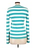 Michael Kors 100% Cotton Stripes Teal Blue Pullover Sweater Size L - photo 2