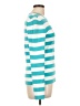 Michael Kors 100% Cotton Stripes Teal Blue Pullover Sweater Size L - photo 4