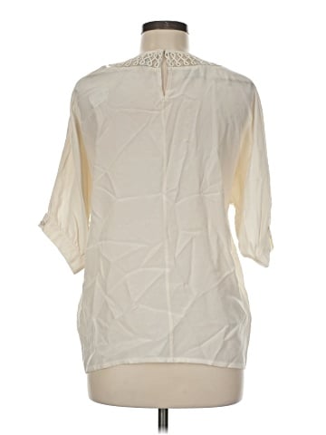 Pia Rucci 3/4 Sleeve Silk Top (view 2)