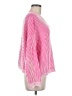 Shein Stripes Pink Pullover Sweater Size 6 - photo 4