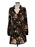True Craft 100% Rayon Print Black Casual Dress Size XS - photo 1