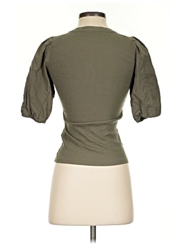 Madewell Puff-Sleeve Henley Knit Top (view 2)