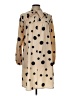 Unbranded 100% Polyester Polka Dots Tan Casual Dress Size L - photo 1
