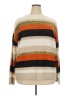 Andree by UNIT 100% Acrylic Stripes Tan Turtleneck Sweater Size 2X - photo 1