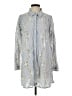We the Free Silver Long Sleeve Blouse Size XS - photo 1