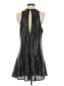 Free People 100% Polyester Metallic Silver Black Cocktail Dress Size S - photo 2