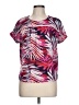 Notations 100% Polyester Pink Short Sleeve Blouse Size L - photo 1