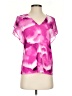 Calvin Klein Pink Short Sleeve Blouse Size XS - photo 1