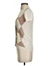 J.Crew 100% Cotton Argyle Tan Short Sleeve Top Size S - photo 5