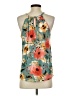 Papermoon Teal Sleeveless Blouse Size S - photo 2