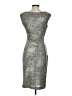Vince Camuto Metallic Silver Cocktail Dress Size 4 - photo 2