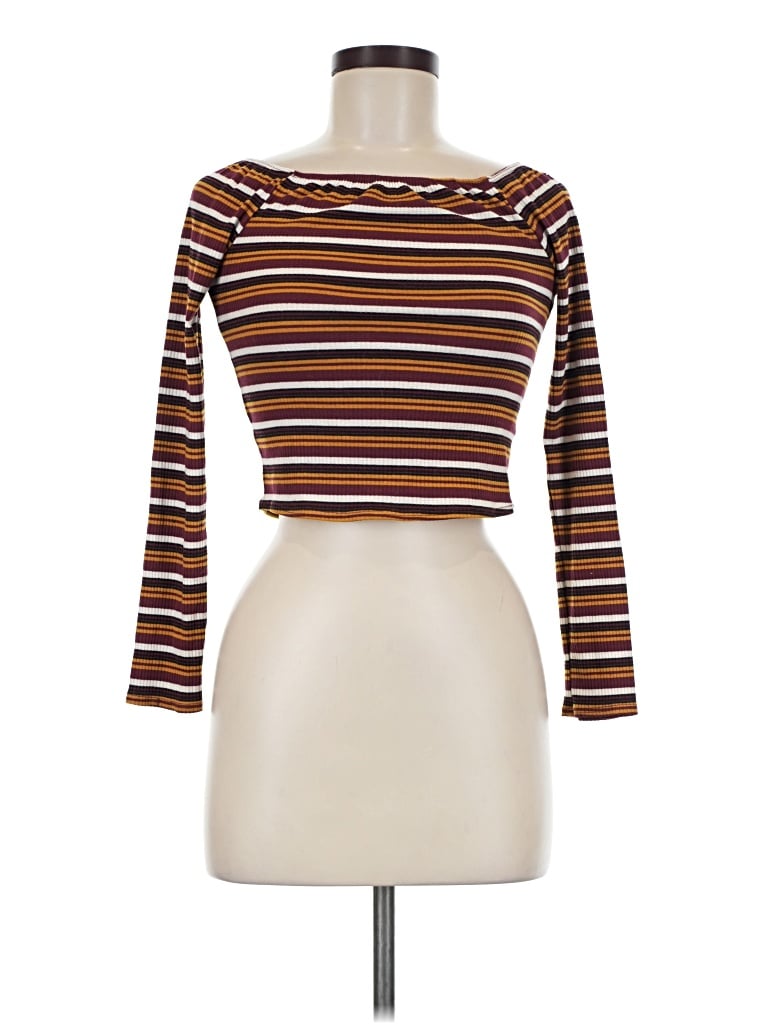 Pre-owned Windsor 3/4 Sleeve T-shirt In Brown