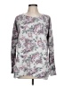 Ideology Floral Gray Pullover Sweater Size L - photo 1