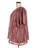 Everleigh 100% Polyester Burgundy Short Sleeve Blouse Size 3X - photo 5