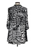 BCBGMAXAZRIA Animal Print Silver 3/4 Sleeve Blouse Size M - photo 2