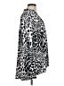 BCBGMAXAZRIA Animal Print Silver 3/4 Sleeve Blouse Size M - photo 4