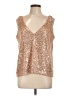 Shinestar Gold Sleeveless Blouse Size L - photo 1