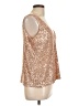 Shinestar Gold Sleeveless Blouse Size L - photo 4