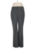 Elle Chevron-herringbone Gray Dress Pants Size 12 - photo 1