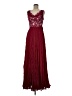 Assorted Brands 100% Polyester Burgundy Cocktail Dress One size - photo 1