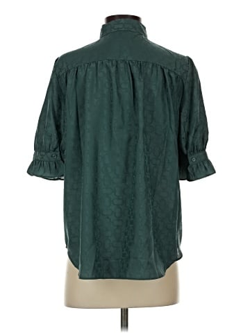 Ann Taylor 3/4 Sleeve Button-Down Shirt (view 2)