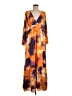 Toccin 100% Polyester Tie-dye Orange Casual Dress Size 8 - photo 1