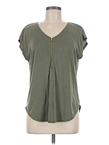 Green Envelope Short Sleeve Top (view 1)