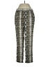 Banana Republic 100% Polyester Animal Print Silver Casual Pants Size S - photo 1