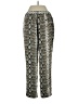 Banana Republic 100% Polyester Animal Print Silver Casual Pants Size S - photo 2
