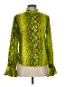 Unbranded 100% Polyester Animal Print Green Long Sleeve Blouse Size L - photo 1