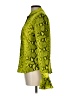 Unbranded 100% Polyester Animal Print Green Long Sleeve Blouse Size L - photo 5