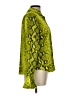 Unbranded 100% Polyester Animal Print Green Long Sleeve Blouse Size L - photo 4