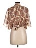 Hypnotik Brown Short Sleeve Blouse Size L (estimated) - photo 2