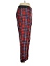 Tanya Taylor Plaid Red Casual Pants Size 10 - photo 4