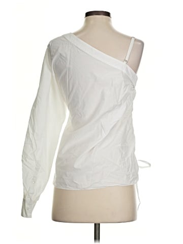 T by Alexander Wang Long Sleeve Blouse (view 2)
