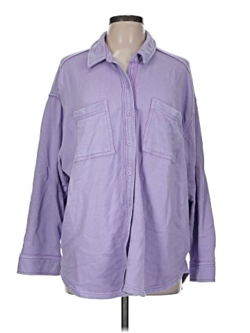 Aerie Long Sleeve Button-Down Shirt (view 1)