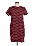 Adrienne Vittadini 100% Polyester Print Red Casual Dress Size 8 - photo 1
