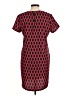 Adrienne Vittadini 100% Polyester Print Red Casual Dress Size 8 - photo 2