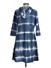 Espresso Tie-dye Blue Casual Dress Size S - photo 2