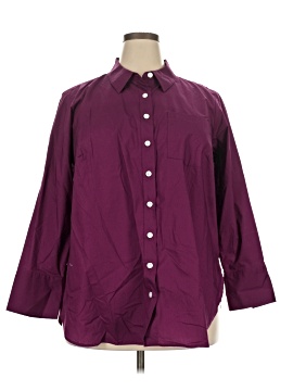 Talbots 3/4 Sleeve Button-Down Shirt (view 1)