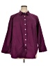 Talbots Burgundy 3/4 Sleeve Button-Down Shirt Size 2X Petite - photo 1