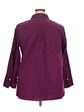 Talbots 3/4 Sleeve Button-Down Shirt (view 2)