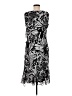 DKNY 100% Polyester Graphic Black Cocktail Dress Size 8 - photo 2