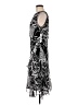 DKNY 100% Polyester Graphic Black Cocktail Dress Size 8 - photo 5