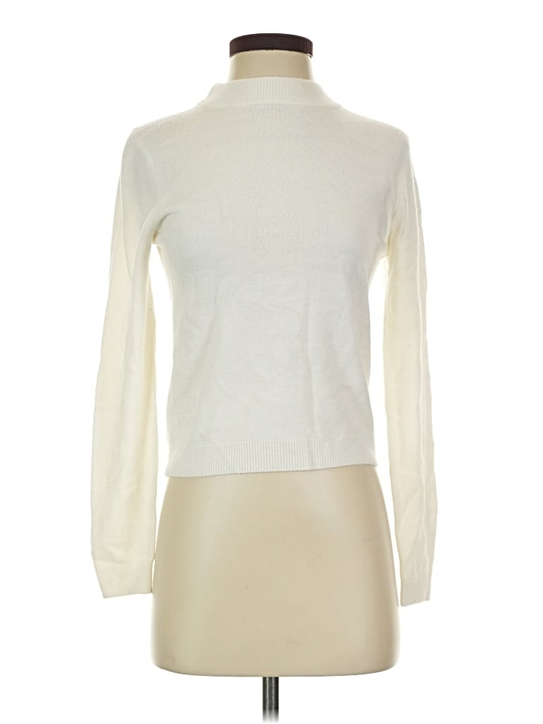 Pre-owned Forever 21 Turtleneck Sweater In Ivory